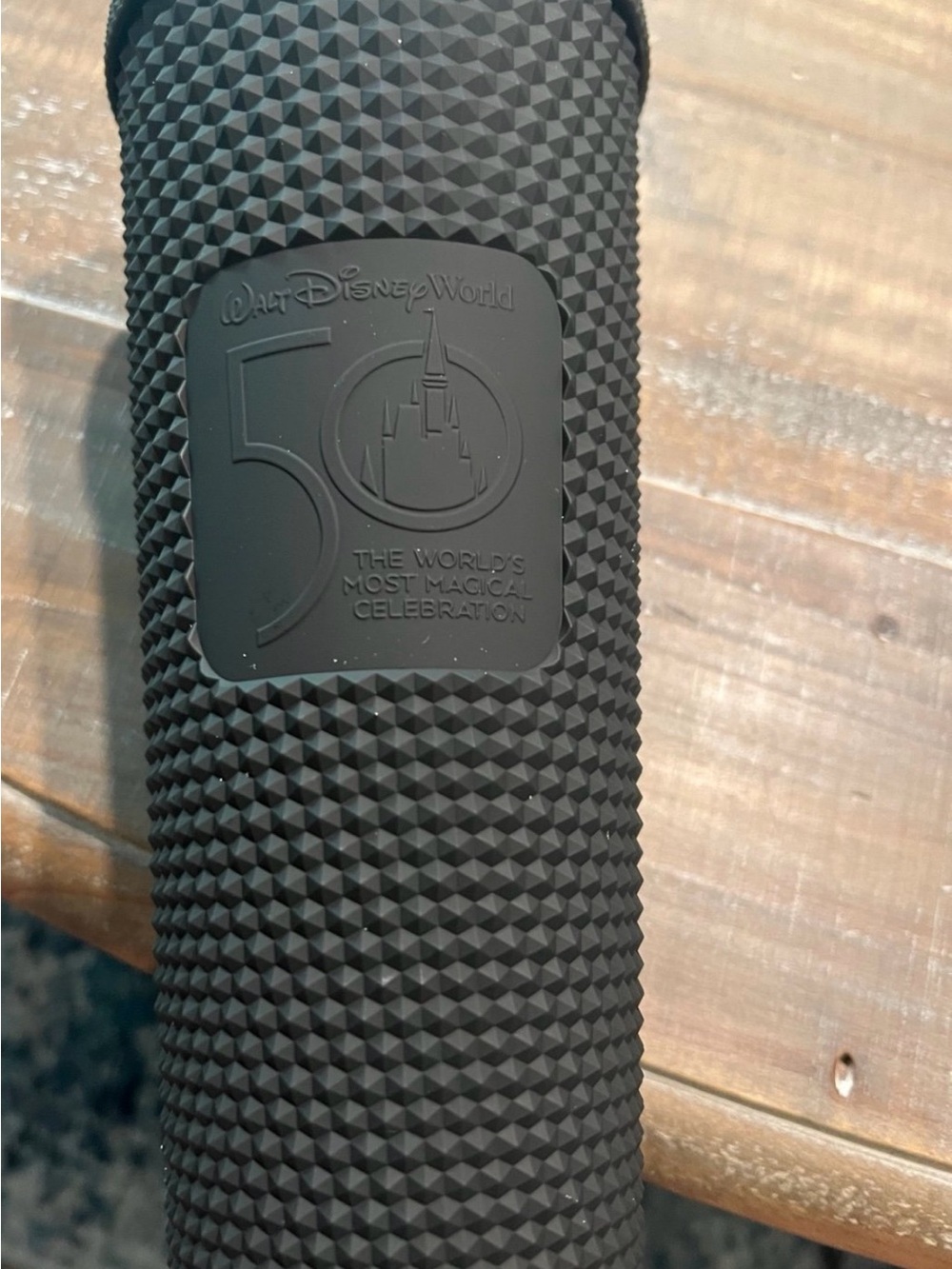 Disney Black 50th Anniversary Textured Tumbler Sleeve